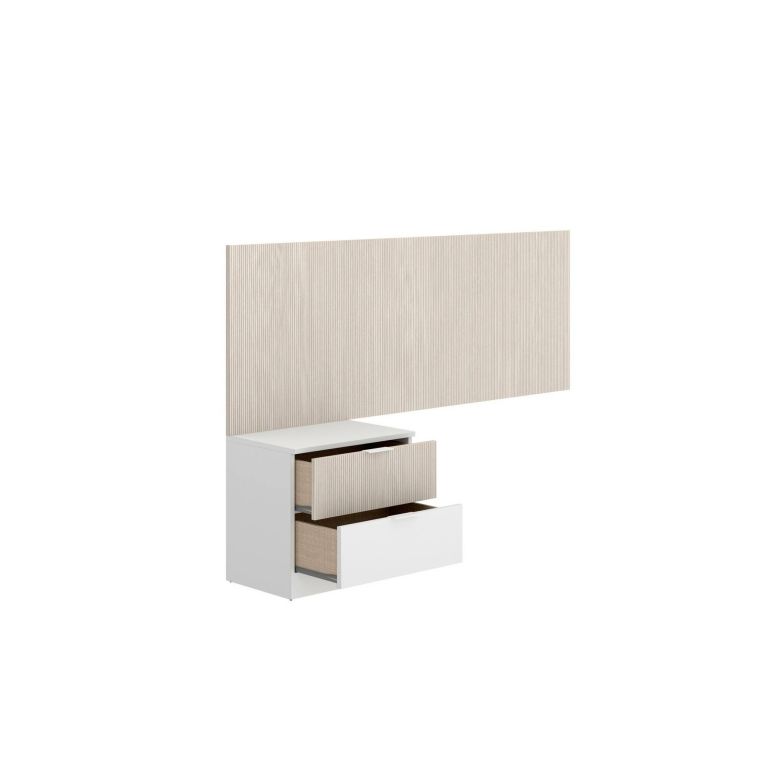 Testiera Letto Marrone Marrone Rovere Singolo Colore Struttura Marrone 146x34.2 cm, Sfumatura Colore Struttura Rovere - Omeka