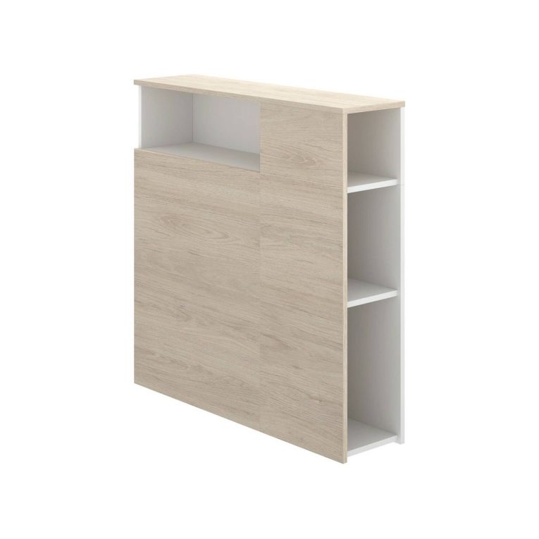 Testiera Letto Marrone Marrone Rovere Singolo Colore Struttura Marrone 23.4x99 cm, Sfumatura Colore Struttura Rovere - Haitang