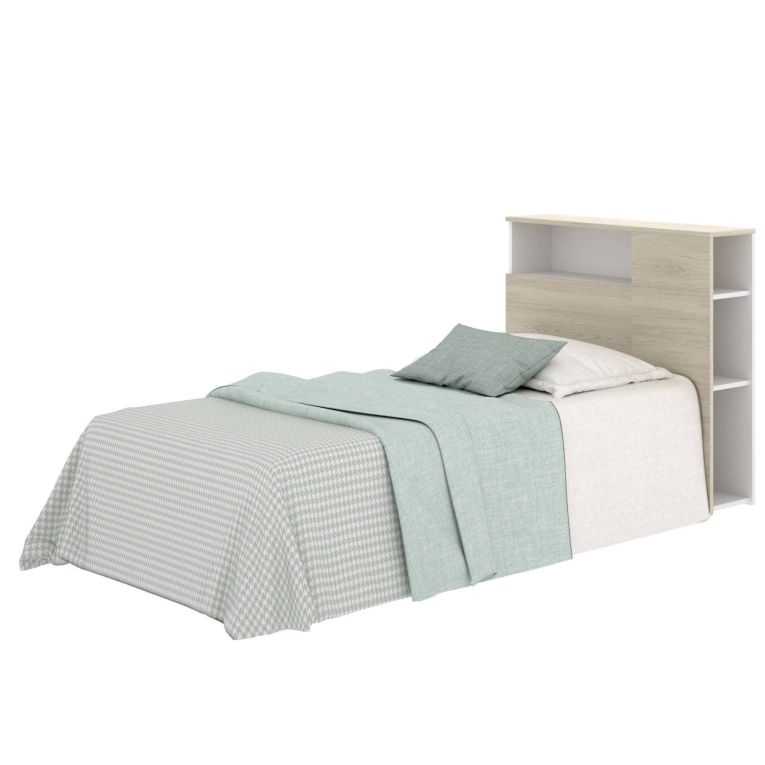 Testiera Letto Marrone Marrone Rovere Singolo Colore Struttura Marrone 23.4x99 cm, Sfumatura Colore Struttura Rovere - Haitang