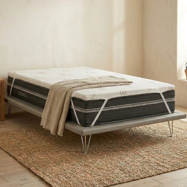 Topper piazza e mezza Airo, Anti acaro e Anallergico, Cm 120x190h5