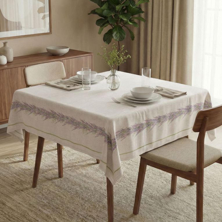 Tovaglia Multicolore Lavabile si 30° Forma Quadrata 150x150 cm, - Palonoga