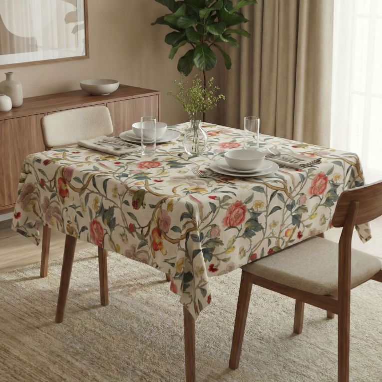Tovaglia Multicolore Lavabile si 30° Forma Quadrata 150x150 cm, - Parelaha