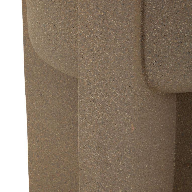 Vaso Beige Finitura Geometrica, - Fatigava