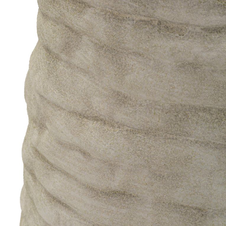Vaso Beige oro Finitura Naturale Colore Struttura oro, Diametro 11 cm - Fasimo