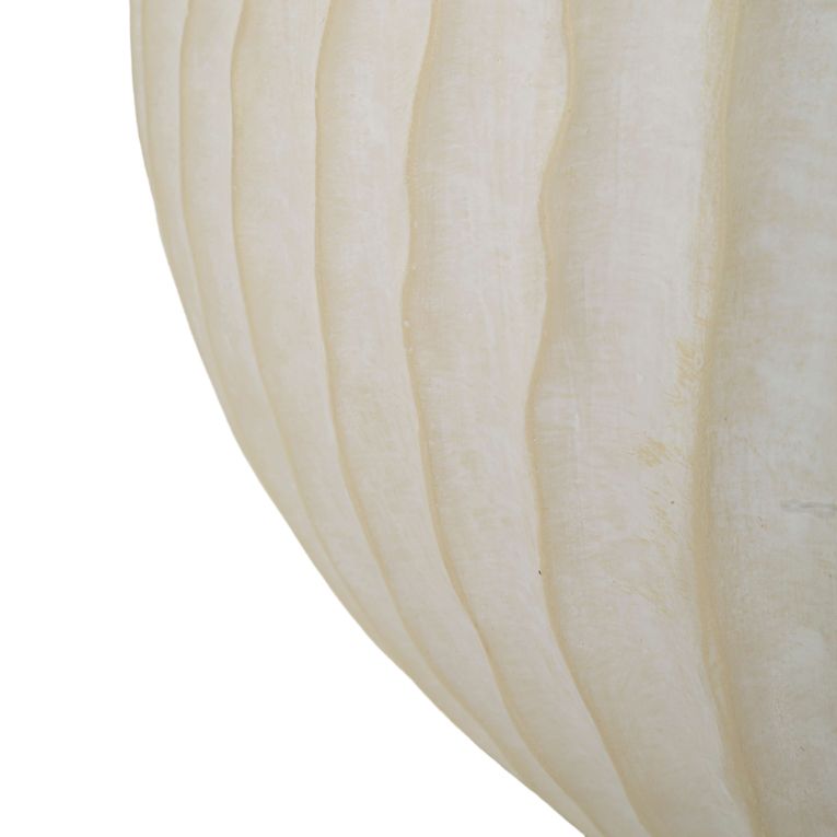 Vaso Bianco Crema Texture Irregolare Diametro 9.5 cm, Sfumatura Colore Struttura Crema - Famimiso