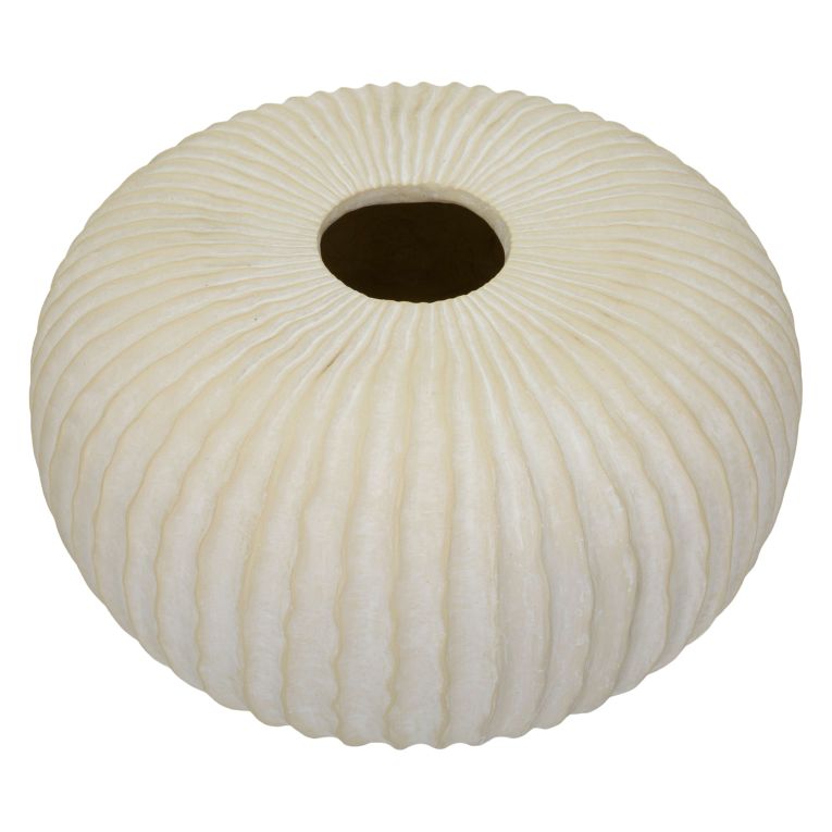 Vaso Bianco Crema Texture Irregolare Diametro 9.5 cm, Sfumatura Colore Struttura Crema - Famimiso
