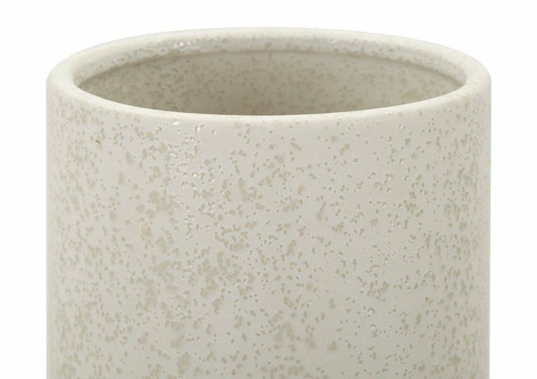 Vaso Borgetto, Complemento d'arredo, Articolo decorativo, Accessorio d'arredo, Crema, 16x16 h28 cm