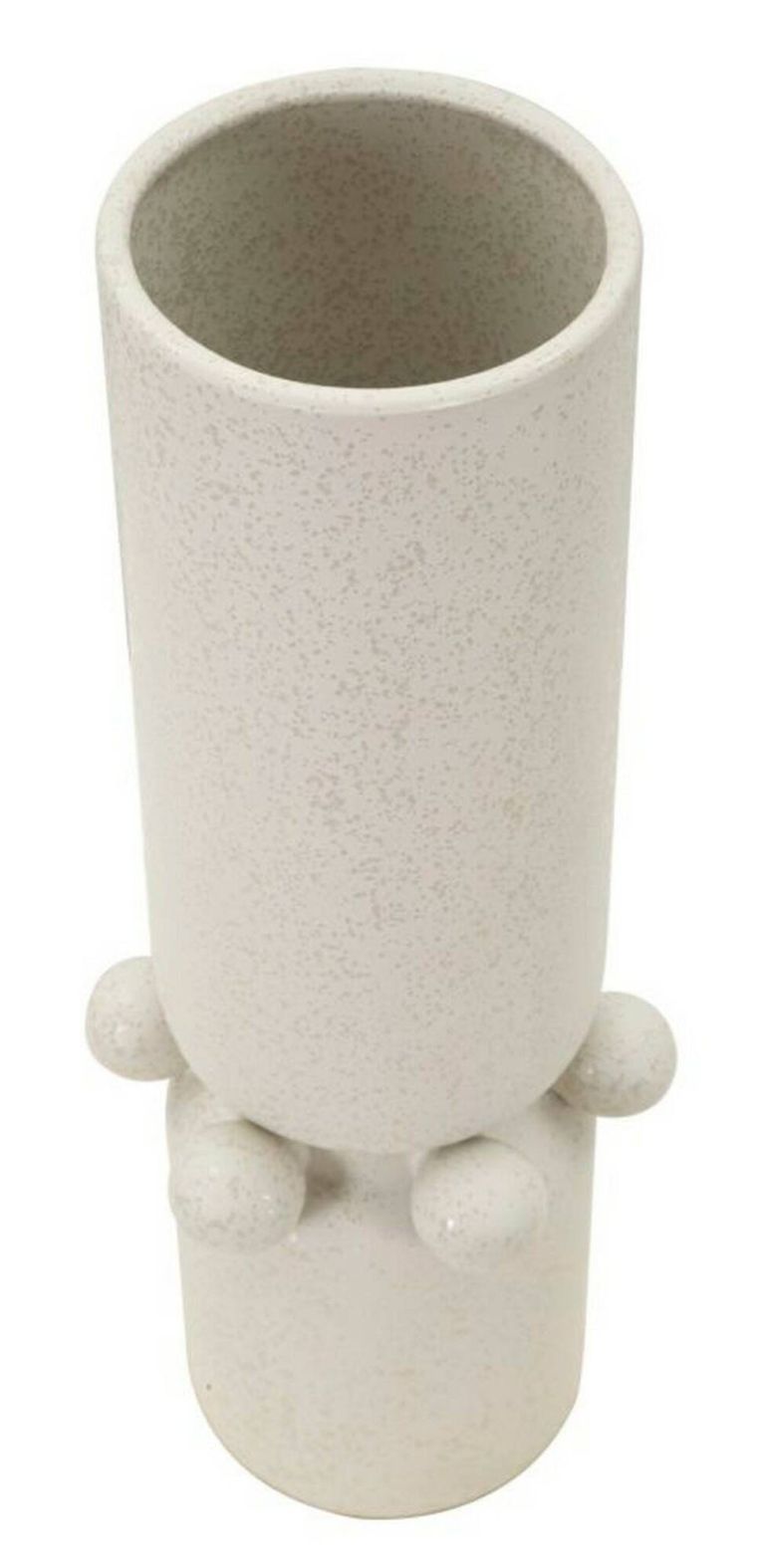 Vaso Borgetto, Complemento d'arredo, Articolo decorativo, Accessorio d'arredo, Crema, 16x16 h41 cm