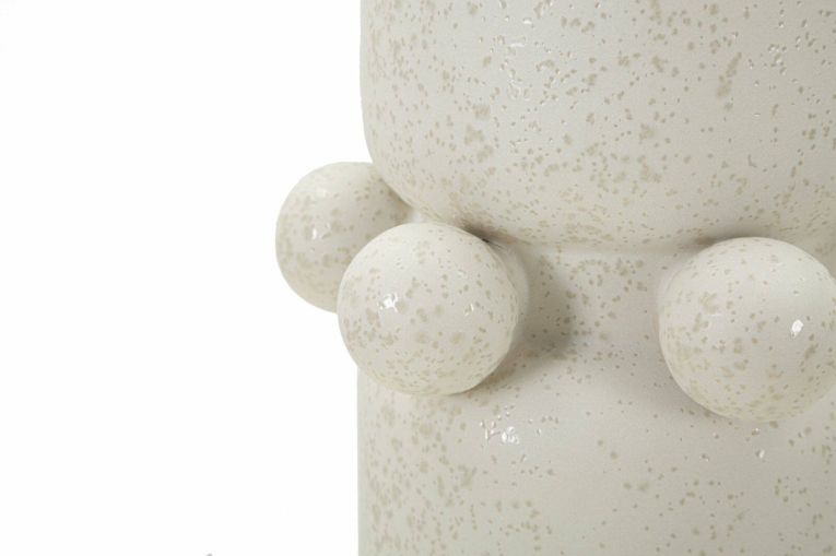 Vaso Borgetto, Complemento d'arredo, Articolo decorativo, Accessorio d'arredo, Crema, 16x16 h41 cm