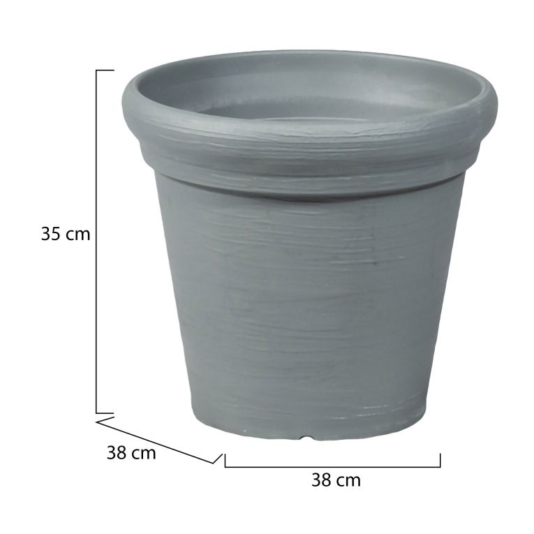 Vaso- Grigio set 6 Vasi, Made in Italy - Townley