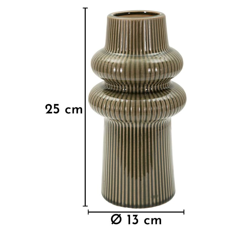 Vaso Marrone Nero Colore Struttura Nero Diametro 5.5 cm, - Gahare