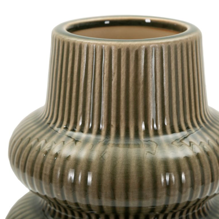 Vaso Marrone Nero Colore Struttura Nero Diametro 5.5 cm, - Gahare