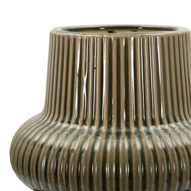 Vaso Marrone Nero Colore Struttura Nero Diametro 8 cm, - Gagarosa