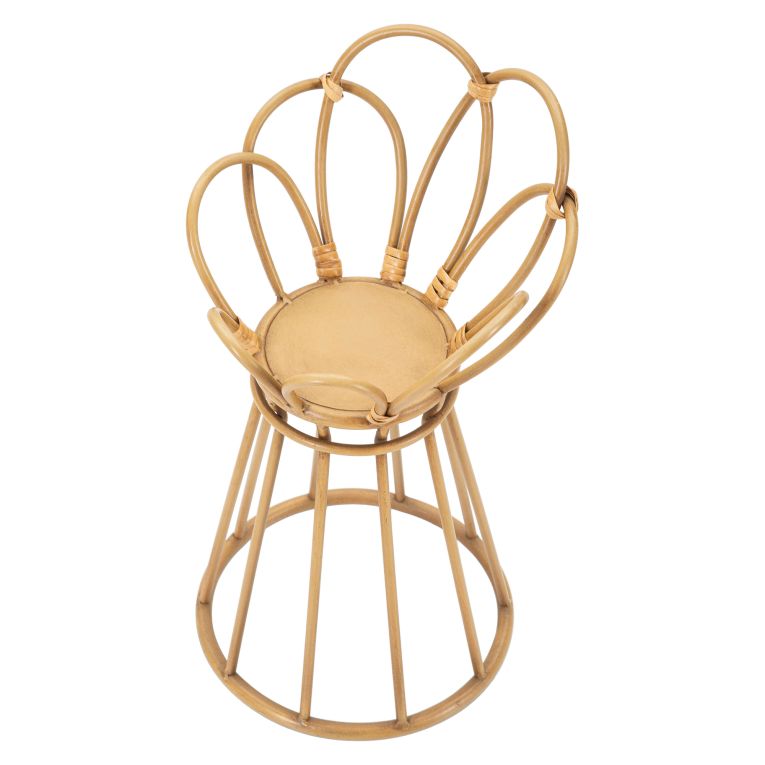Vaso Marrone Rovere Portavaso Finiture in Rattan Materiale Struttura in Plastica, Sfumatura Colore Struttura Rovere - Damesala