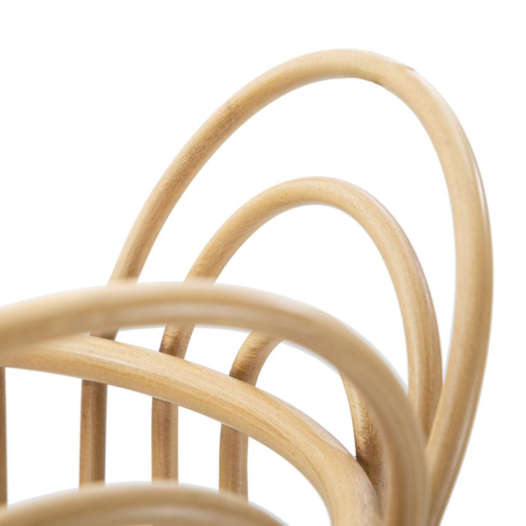 Vaso Marrone Rovere Portavaso Finiture in Rattan Materiale Struttura in Plastica, Sfumatura Colore Struttura Rovere - Damonono