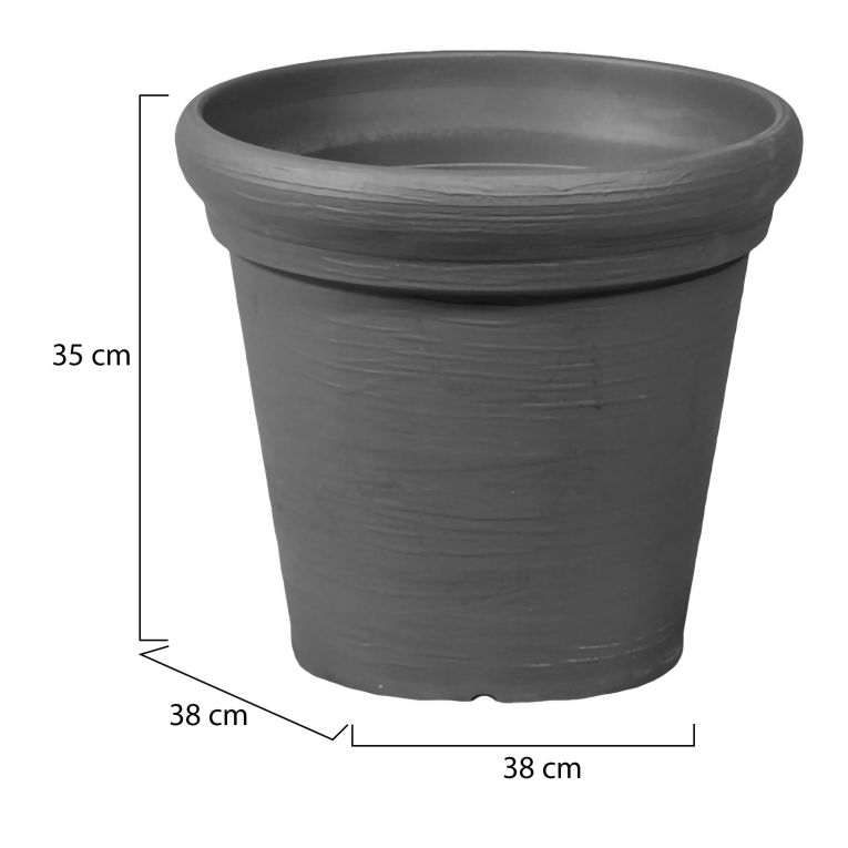 Vaso- Nero Antracite set 6 Vasi, Made in Italy - Lou