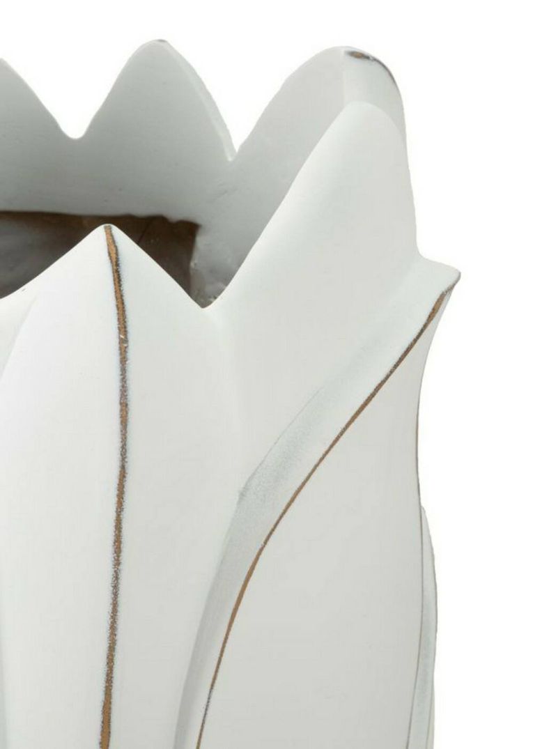 Vaso Paraguay, Complemento d'arredo, Articolo decorativo, Accessorio d'arredo, 31x31 h69 cm, Bianco