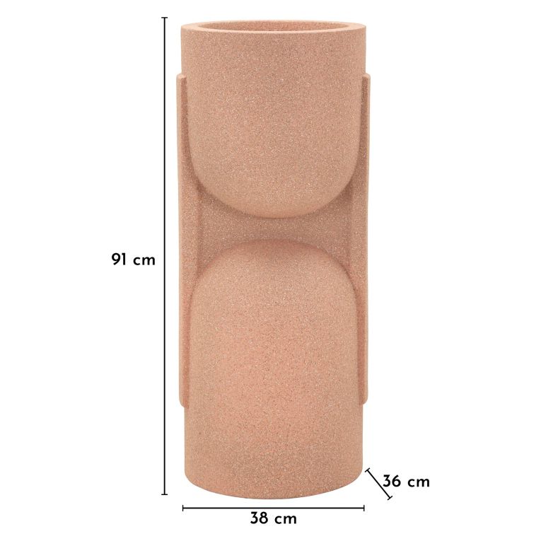Vaso Rosa Design Futurista, - Fatomi