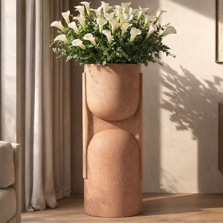 Vaso Rosa Design Futurista, - Fatomi