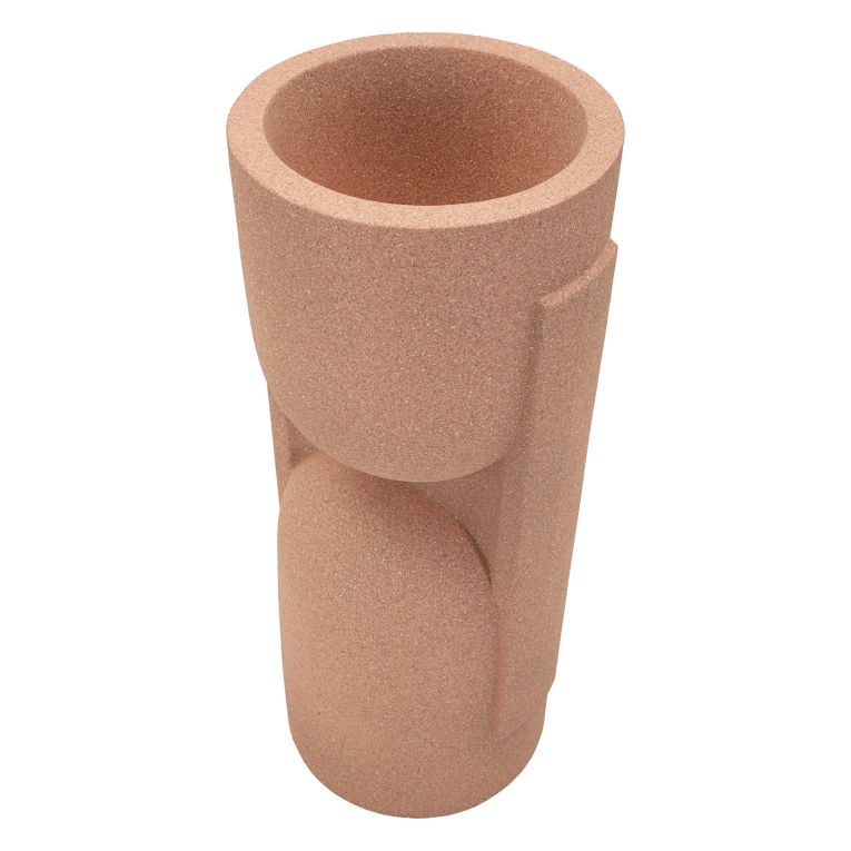 Vaso Rosa Design Futurista, - Fatomi