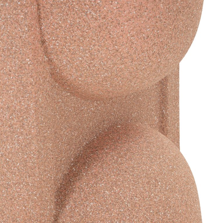 Vaso Rosa Finitura Geometrica, - Fatone