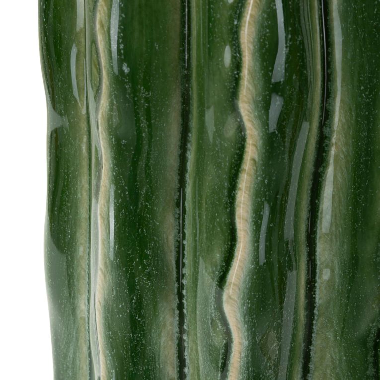 Vaso Verde Disegno con Cactus, - Baseva