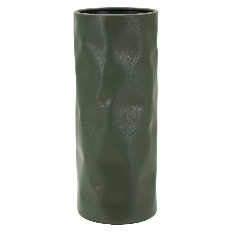 Vaso Verde Finitura Effetto Materico, - Fasani