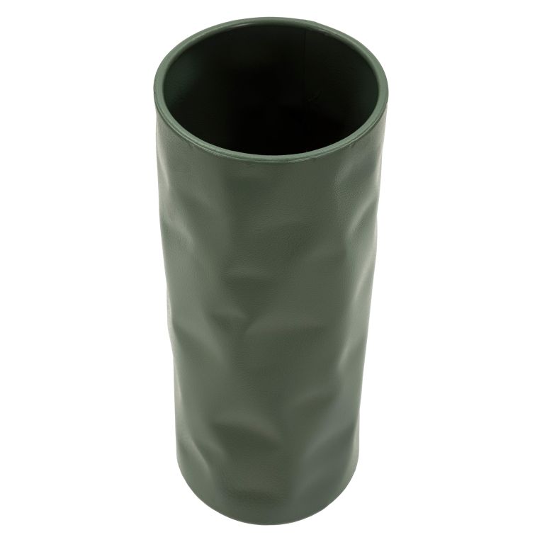 Vaso Verde Finitura Effetto Materico, - Fasani