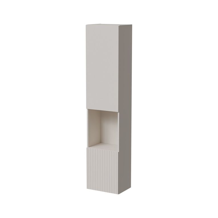 Vetrina Beige 4 Ripiani 5 Vani 39.9x29.8x180h cm, 2 Ante - Botte