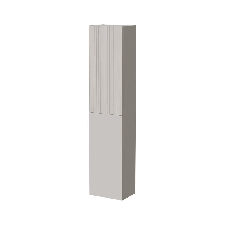 Vetrina Beige 4 Ripiani 5 Vani 39.9x29.8x180h cm, Un'anta - Longano