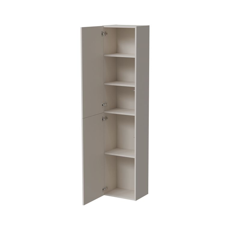 Vetrina Beige 4 Ripiani 5 Vani 39.9x29.8x180h cm, Un'anta - Longano