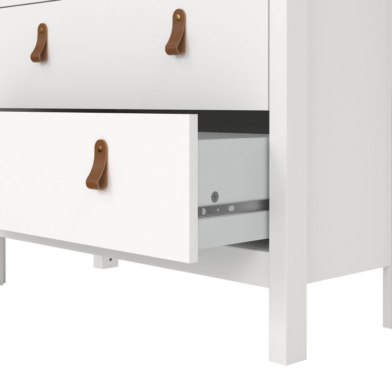 Vetrina Laurette, Credenza espositiva, Vetrinetta multiuso, Madia da soggiorno, 33x78 h199 cm, Bianco