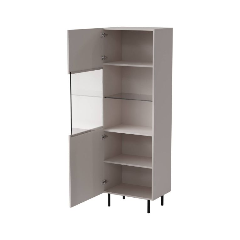Vetrina Luzzana, 60x42 h183 cm, Beige