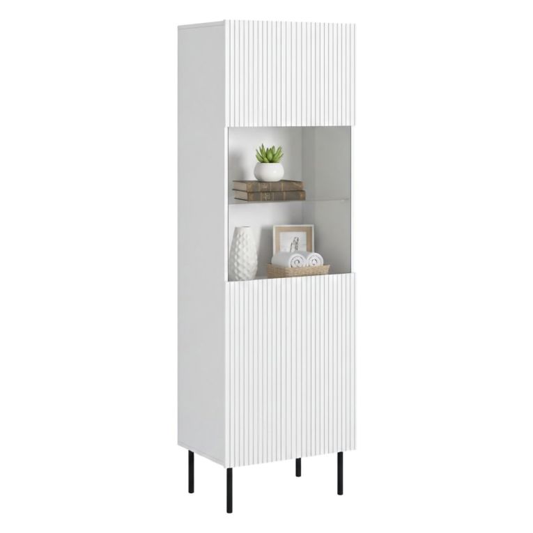 Vetrina Luzzana, 60x42 h183 cm, Bianco