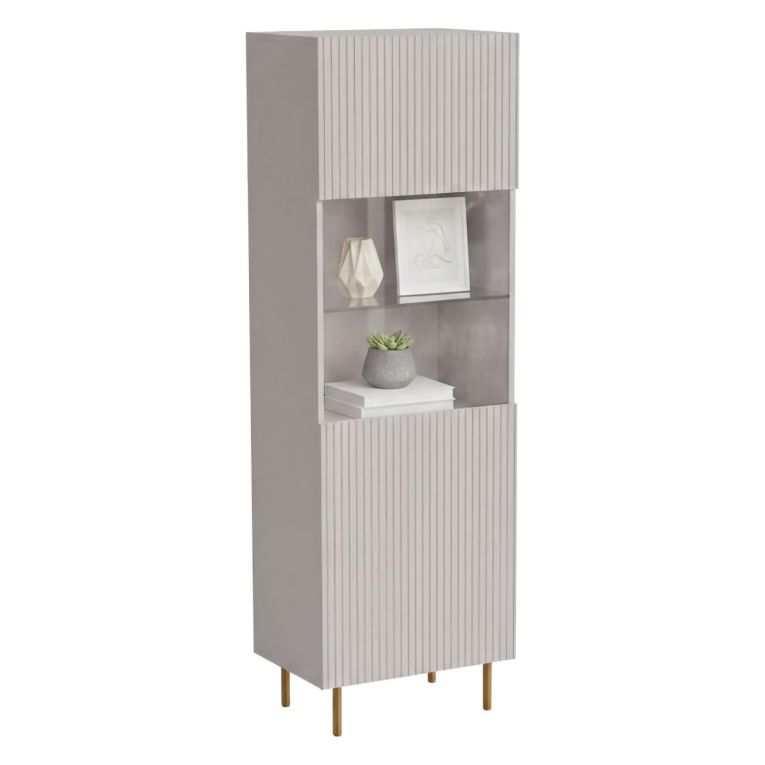 Vetrina Raccuja, 60x42 h183 cm, Beige