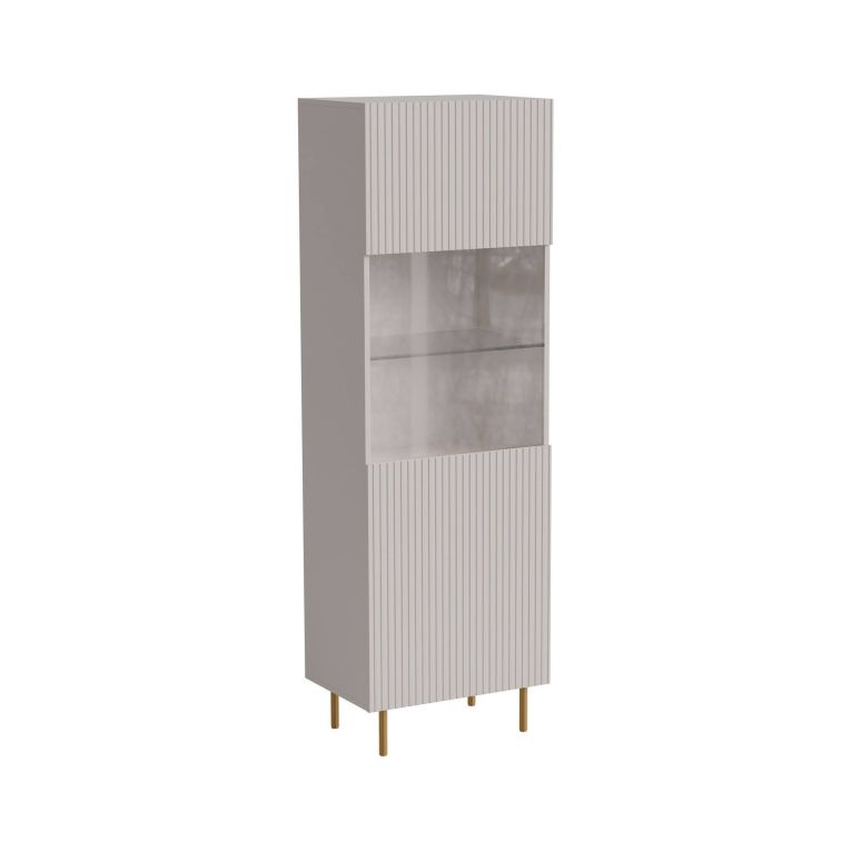 Vetrina Raccuja, 60x42 h183 cm, Beige
