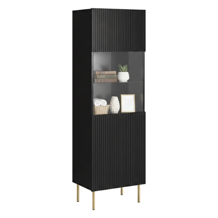 Vetrina Raccuja, 60x42 h183 cm, Nero