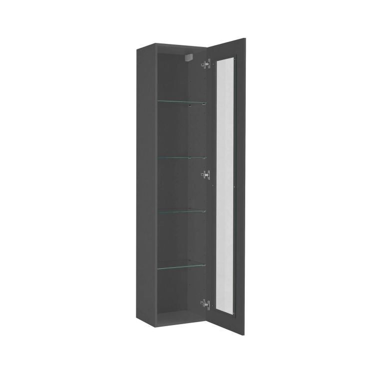 Vetrina stretta ingresso 40x30x180h cm antracite - Arnika