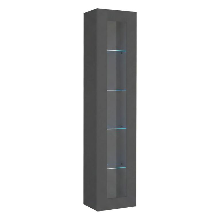 Vetrina stretta ingresso 40x30x180h cm antracite - Arnika